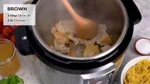 One-Pot Pasta with Chicken Step 1