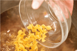 Add noodles