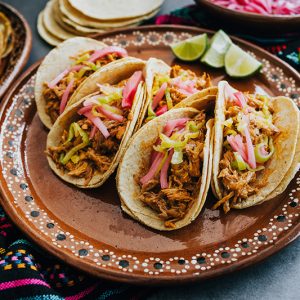 Mexican Shredded Chicken Tacos