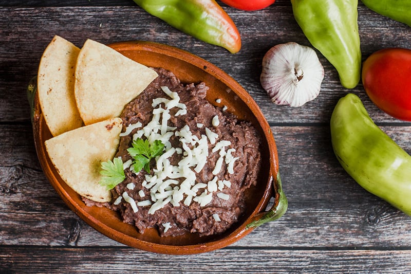 Spicy Refried Black Beans