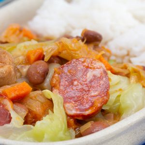 Red Beans with Cabbage