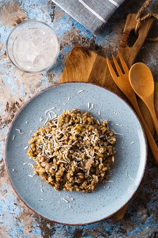 Mushroom Barley Risotto