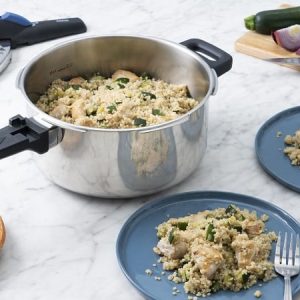 Elite pressure cooker with Herb Scented Quinoa