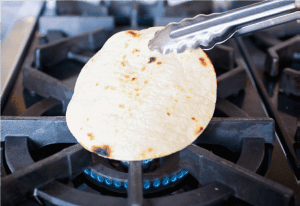 warming tortillas