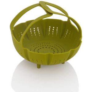 Silicone Steamer Basket handles interlocked