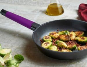 10in skillet lifestyle - purple handle