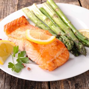 grilled salmon and asparagus