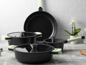 7 Piece Set Lifestyle 2 - mint green handles