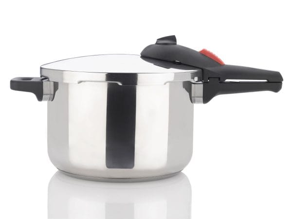 Elite Pressure Cooker from view in white background