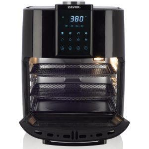 Zavor Crunch Air Fryer - Front, Open with Racks