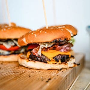 grilled burger