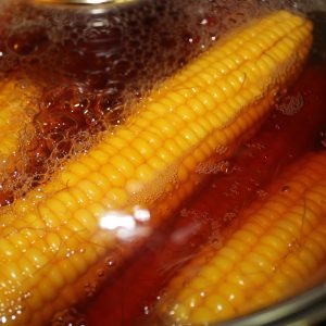 boiling corn