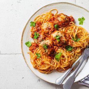 Basic Meatballs in Homemade Tomato Sauce